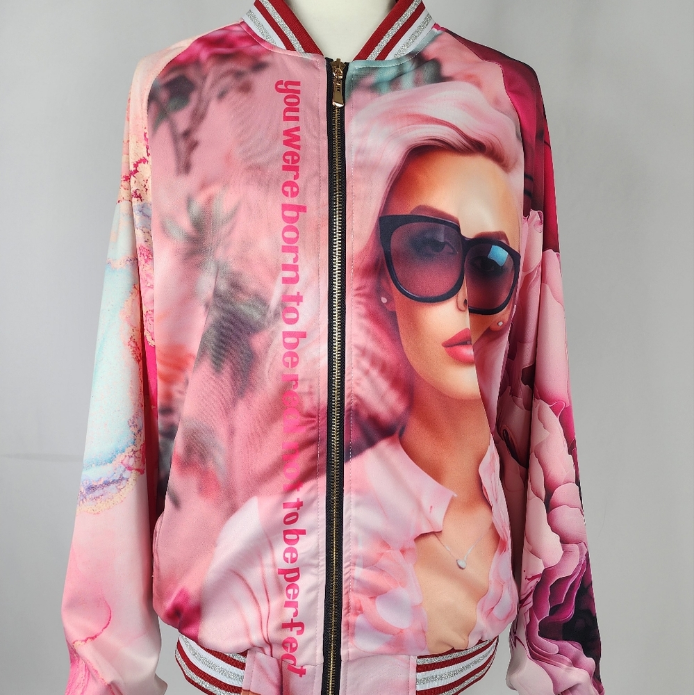 BARBIE BABE BOMBER Jacket. Boutique. Medium.